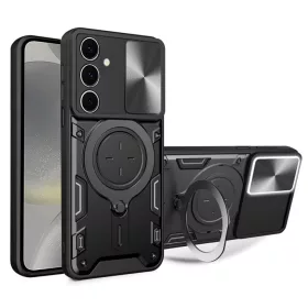   Techsuit - CamGuard Pro ütésálló tok - Samsung Galaxy S24 - Fekete