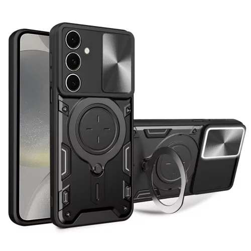 Techsuit - CamGuard Pro ütésálló tok - Samsung Galaxy S24 - Fekete