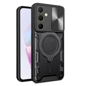   Techsuit - CamGuard Pro tok ütésálló tok - Samsung Galaxy A35 5G - Fekete