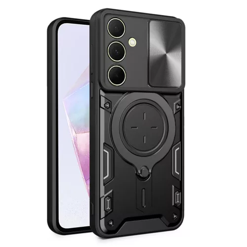 Techsuit - CamGuard Pro tok ütésálló tok - Samsung Galaxy A35 5G - Fekete