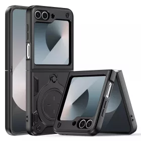   Techsuit - CamGuard Pro ütésálló tok - Samsung Galaxy Z Flip6 / Flip7 FE - Fekete