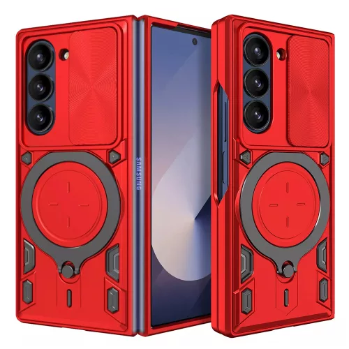 Techsuit - CamGuard Pro ütésálló tok - Samsung Galaxy Z Fold6 - Piros