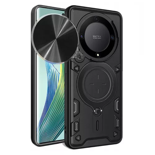 Techsuit - CamGuard Pro ütésálló tok - Honor Magic5 Lite - Fekete