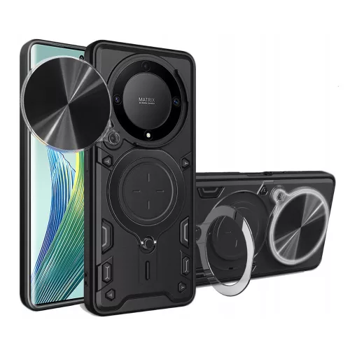Techsuit - CamGuard Pro ütésálló tok - Honor Magic5 Lite - Fekete