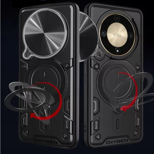 Techsuit - CamGuard Pro ütésálló tok - Honor Magic5 Lite - Fekete
