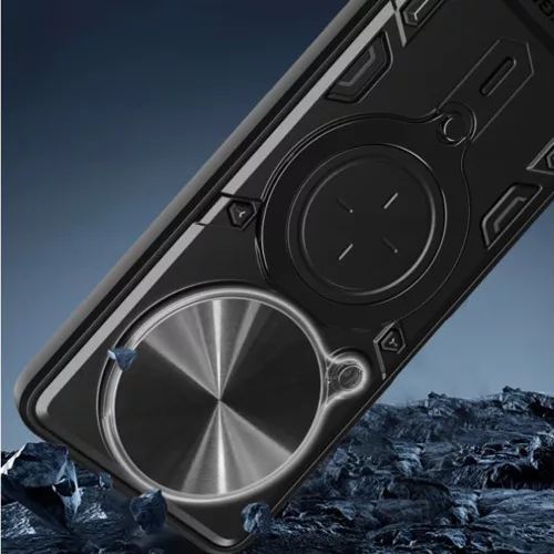Techsuit - CamGuard Pro ütésálló tok - Honor Magic5 Lite - Fekete