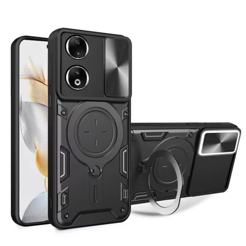 Techsuit - CamGuard Pro ütésálló tok - Honor 90 - Fekete