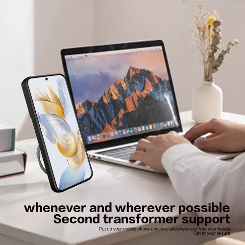 Techsuit - CamGuard Pro ütésálló tok - Honor 90 - Fekete