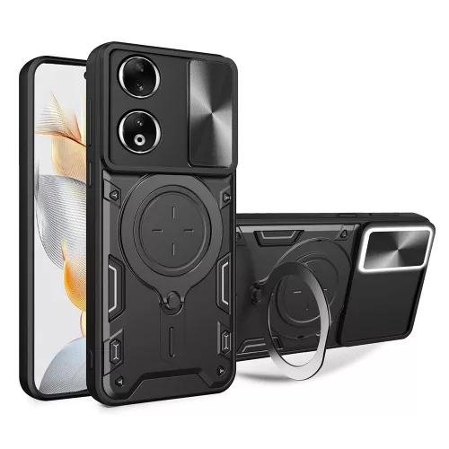 Techsuit - CamGuard Pro ütésálló tok - Honor X7b / X7b 5G / 90 SMART - Fekete