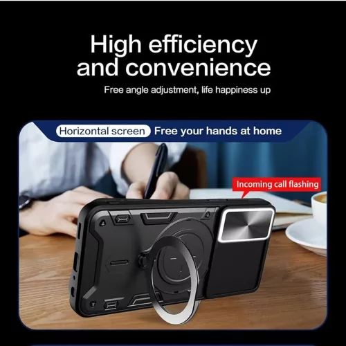 Techsuit - CamGuard Pro ütésálló tok - Honor X7b / X7b 5G / 90 SMART - Fekete