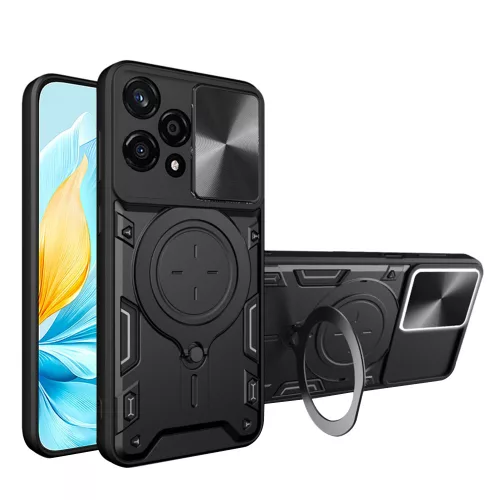 Techsuit - CamGuard Pro ütésálló tok - Honor 200 Lite - Fekete
