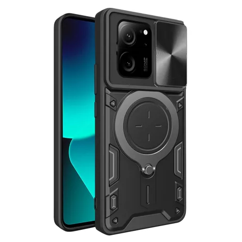 Techsuit - CamGuard Pro ütésálló tok - Xiaomi 13T / 13T Pro - Fekete