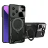 Techsuit - CamGuard Pro tok ütésálló tok - Xiaomi Redmi Note 13 Pro+ 5G - Fekete