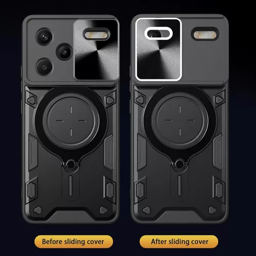 Techsuit - CamGuard Pro tok ütésálló tok - Xiaomi Redmi Note 13 Pro+ 5G - Fekete