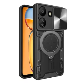   Techsuit - CamGuard Pro ütésálló tok - Xiaomi Redmi 13C 4G / Poco C65 - Fekete
