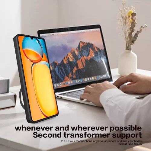 Techsuit - CamGuard Pro ütésálló tok - Xiaomi Redmi 13C 4G / Poco C65 - Fekete