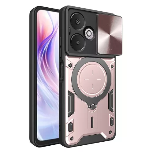 Techsuit - CamGuard Pro ütésálló tok - Xiaomi Redmi 13C 5G - Rosegold