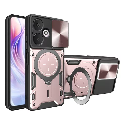 Techsuit - CamGuard Pro ütésálló tok - Xiaomi Redmi 13C 5G - Rosegold