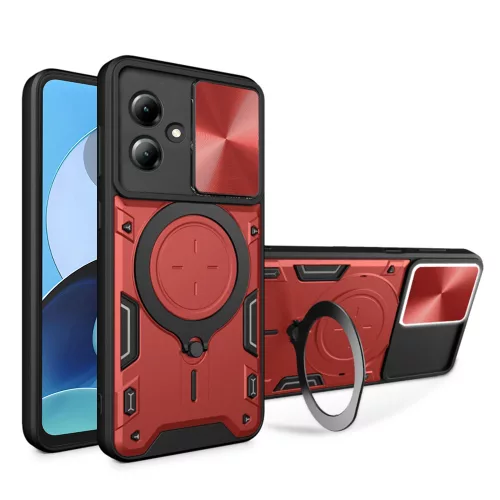 Techsuit - CamGuard Pro tok ütésálló tok - Motorola Moto G14 - Piros