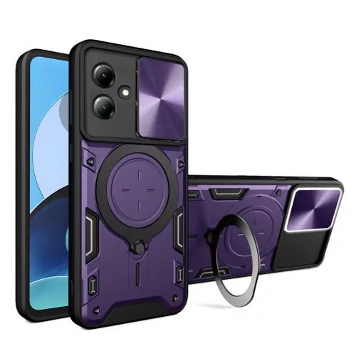Techsuit - CamGuard Pro tok ütésálló tok - Motorola Moto G14 - Lila