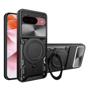   Techsuit - CamGuard Pro ütésálló tok - Google Pixel 9 / 9 Pro - Fekete