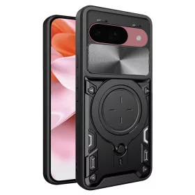   Techsuit - CamGuard Pro tok ütésálló tok - Google Pixel 9 / 9 Pro - Fekete