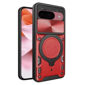  Techsuit - CamGuard Pro tok ütésálló tok - Google Pixel 9 / 9 Pro - Piros