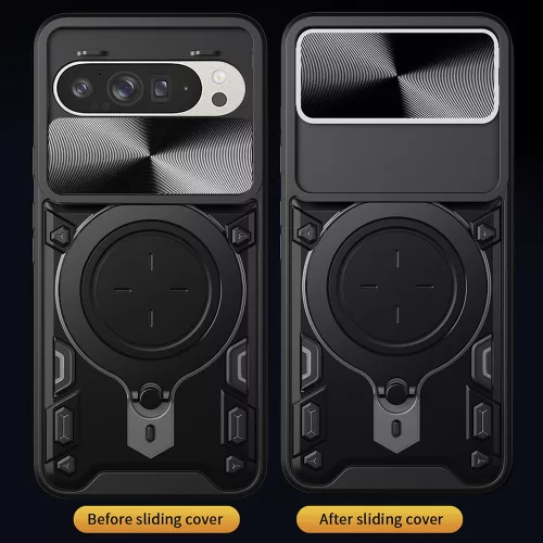 Techsuit - CamGuard Pro ütésálló tok - Google Pixel 9 / 9 Pro - Piros