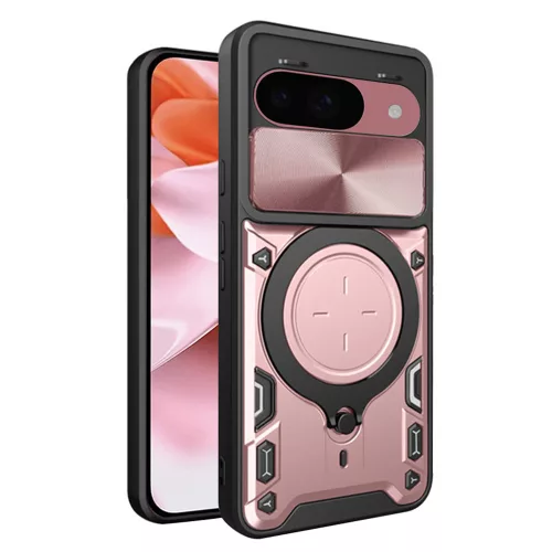 Techsuit - CamGuard Pro tok ütésálló tok - Google Pixel 9 / 9 Pro - Rosegold