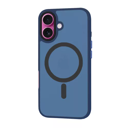Techsuit - HaloFrost MagSafe tok - iPhone 16 Plus - Sötétkék