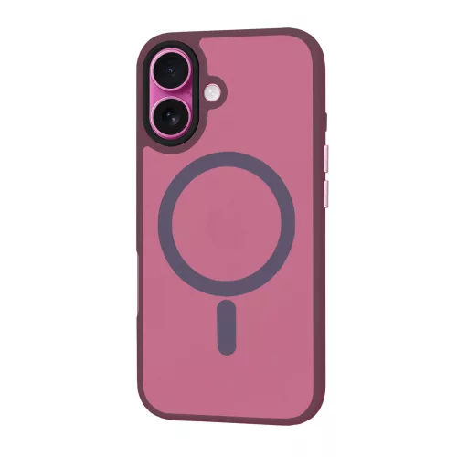 Techsuit - HaloFrost MagSafe tok - iPhone 16 Plus - Bordó