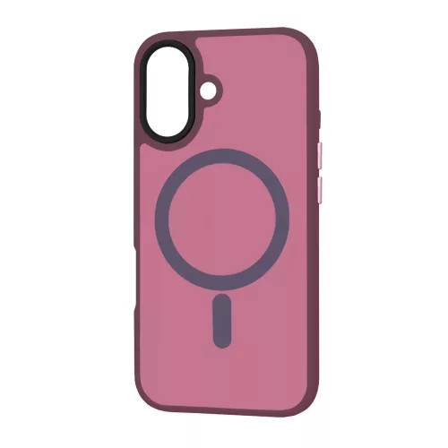 Techsuit - HaloFrost MagSafe tok - iPhone 16 Plus - Bordó