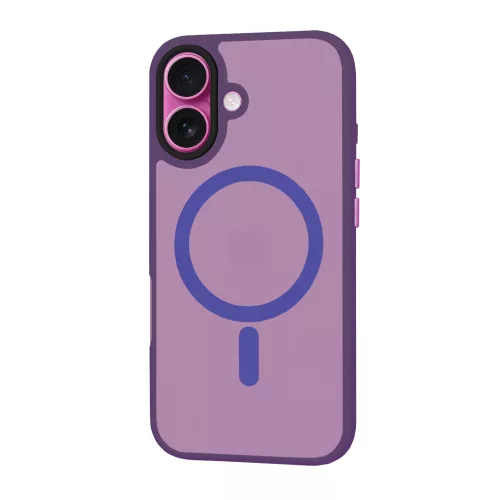 Techsuit - HaloFrost MagSafe tok - iPhone 16 Plus - Lila