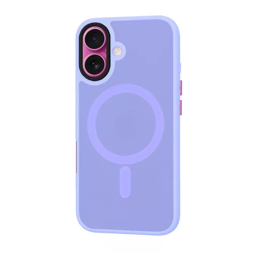 Techsuit - HaloFrost MagSafe tok - iPhone 16 Plus - Világos lila