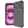 Techsuit - CarbonFiber szilikon tok - iPhone 16 Plus - Fekete