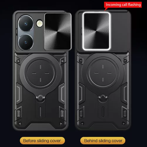 Techsuit - CamGuard Pro tok ütésálló tok - Honor 200 Pro - Fekete