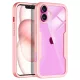 Techsuit - ColorVerse 360 tok kijelzővédővel - iPhone 16 Plus - Rózsaszín
