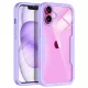 Techsuit - ColorVerse 360 tok kijelzővédővel - iPhone 16 Plus - Lila