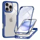 Techsuit - ColorVerse 360 tok kijelzővédővel - iPhone 16 Pro - Kék
