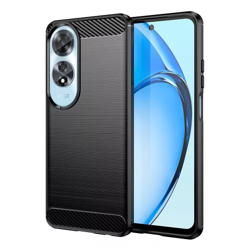 Techsuit - Carbon szilikon tok - Oppo A60 4G - Fekete