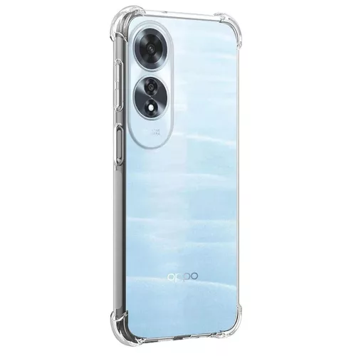 Techsuit - Shockproof Átlátszó Ütésálló Szilikon tok - Oppo A60 4G - Átlátszó