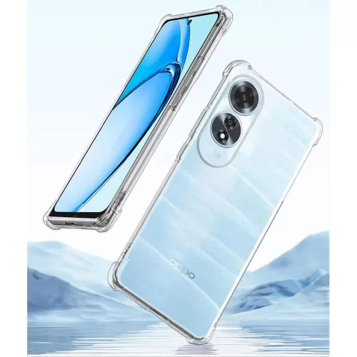 Techsuit - Shockproof Átlátszó Ütésálló Szilikon tok - Oppo A60 4G - Átlátszó