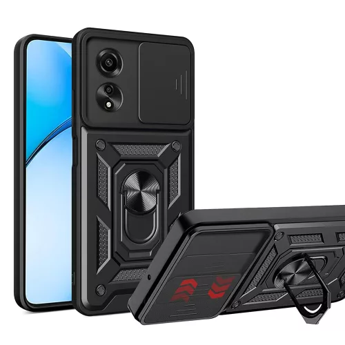 Techsuit - CamShield ütésálló tok - Oppo A60 4G - Fekete