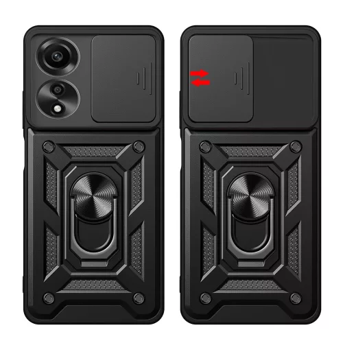 Techsuit - CamShield ütésálló tok - Oppo A60 4G - Fekete