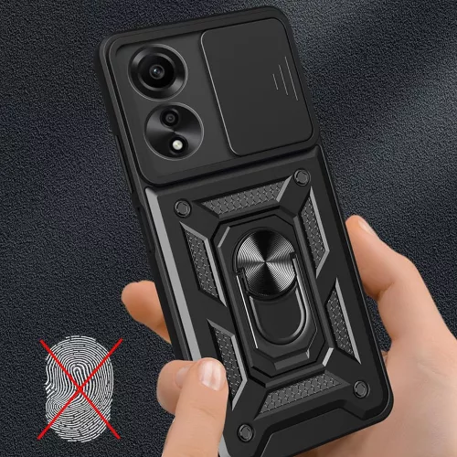 Techsuit - CamShield ütésálló tok - Oppo A60 4G - Fekete