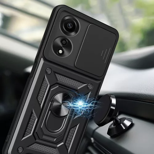 Techsuit - CamShield ütésálló tok - Oppo A60 4G - Fekete