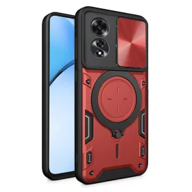   Techsuit - CamGuard Pro tok ütésálló tok - Oppo A60 4G - Piros