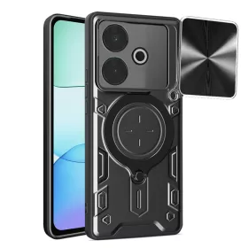   Techsuit - CamGuard Pro ütésálló tok - Xiaomi Redmi 13 / Poco M6 4G - Fekete