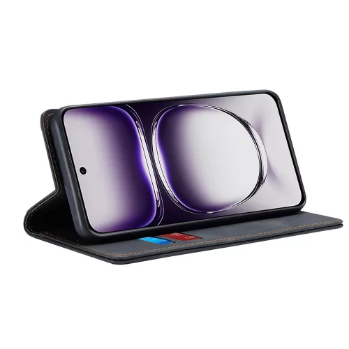 Techsuit - Confy Cover kinyitható tok - Oppo Reno12 - Fekete