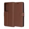 Techsuit - Leather Folio kinyitható tok - Oppo Reno12 - Barna